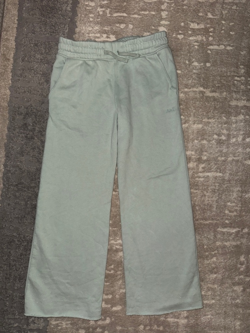 Kids Abercrombie wid-Leg Sweatpants in Light Sage - Comfortable Everyday Bottoms